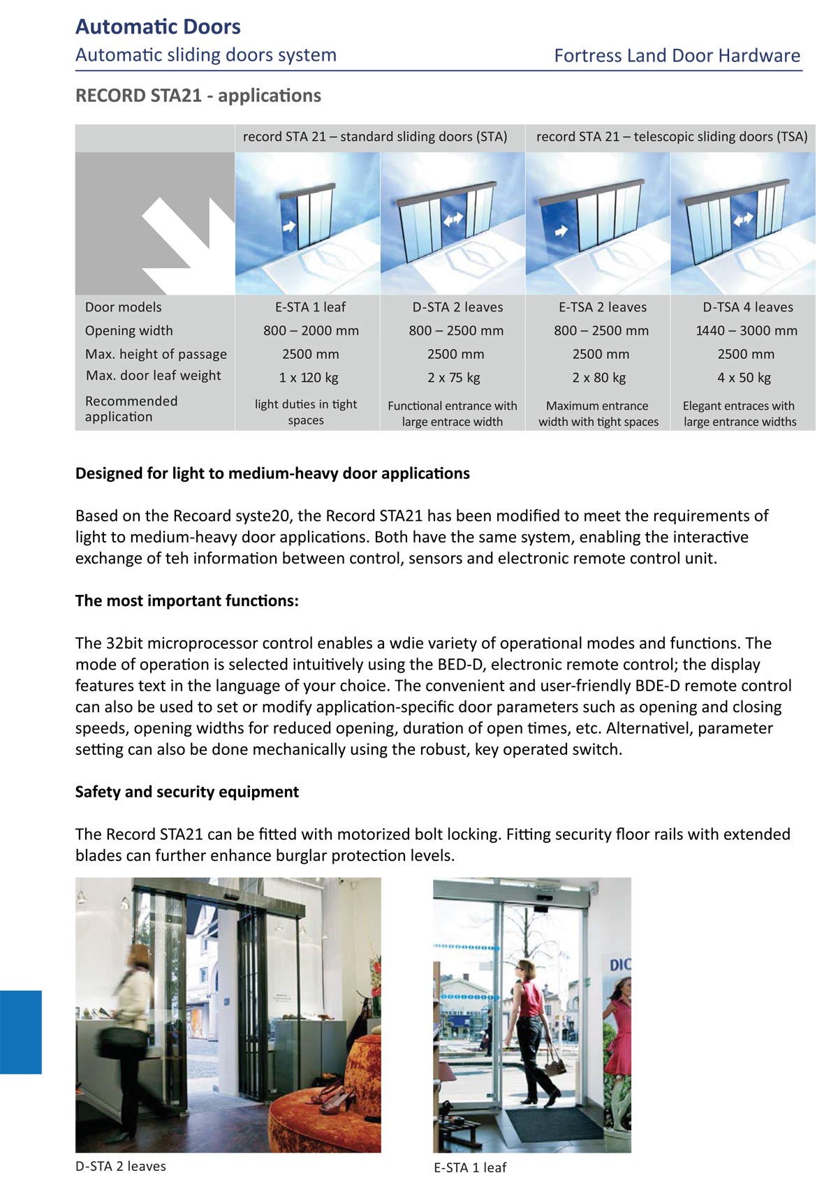 automatic sliding door, automatic sensor door, sensor sliding door, safety door, heavy duty sliding door, telescopic sliding door, revolving door, safety sensor door, supermarket door, automatic folding door, automatic swing door, Fortress Land Security Company Yangon, Myanmar