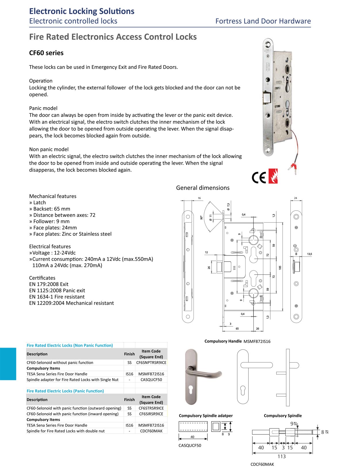 abloy electric lock, abloy el560, abloy electric lock, electronic controlled lock, emergency exit door lock, high security access control lock, double swing doorlock, electric strike, fire rated electric lock, Fortress Land Security Company Yangon, Myanmar