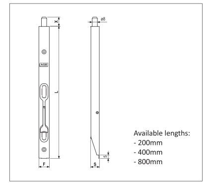 flush bolt, door bolt, door stopper, door viewer, door guard retainer chain, security door guard, stainless steel door viewer, brass door viewer, Fortress Land Security Company Yangon, Myanmar